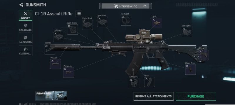 Build screenshot