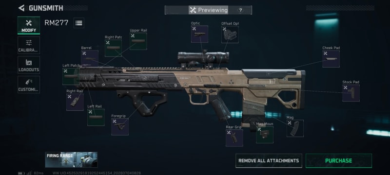Build screenshot