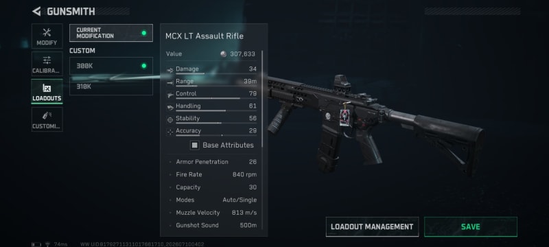 Build screenshot