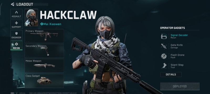 Build screenshot