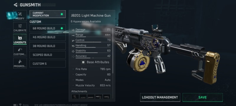Build screenshot