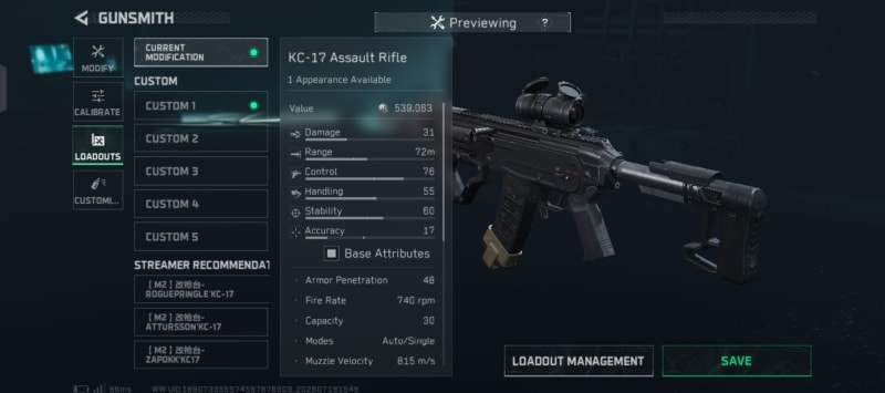 Build screenshot