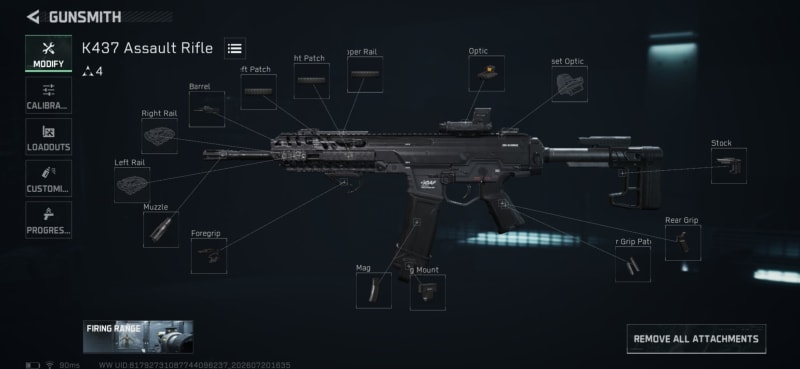 Build screenshot