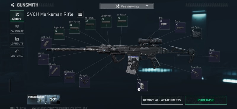 Build screenshot