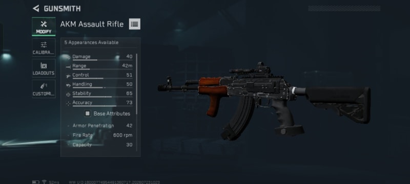 Build screenshot