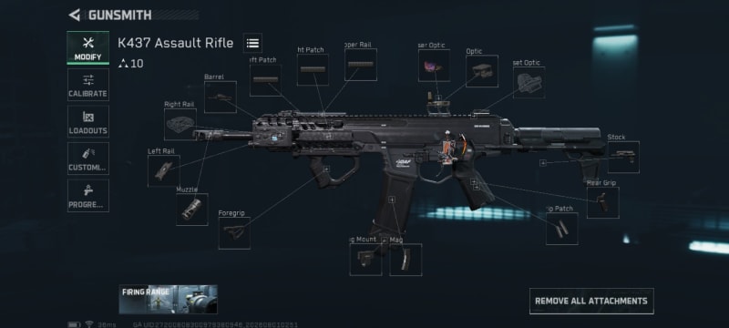 Build screenshot