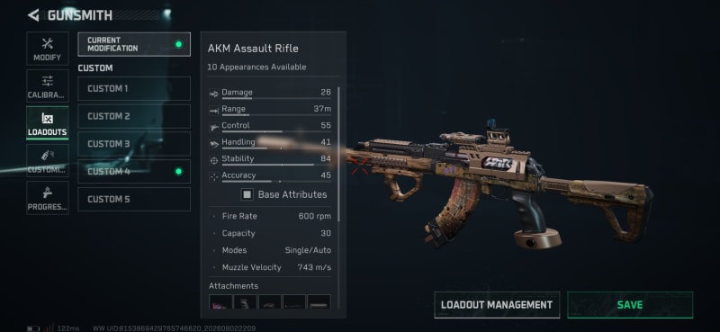 Build screenshot