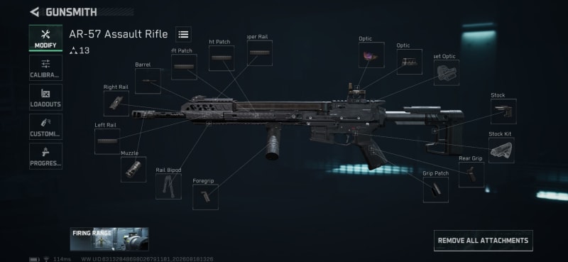 Build screenshot