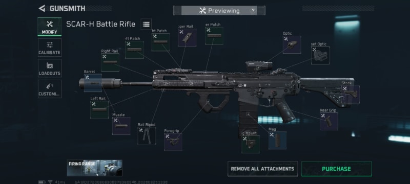 Build screenshot