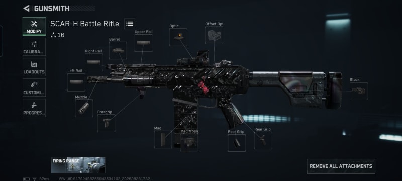 Build screenshot
