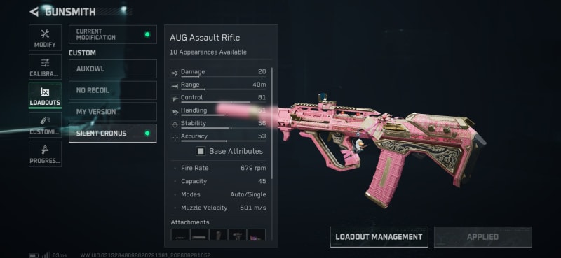 Build screenshot
