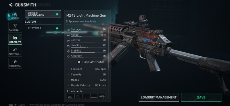 Build screenshot