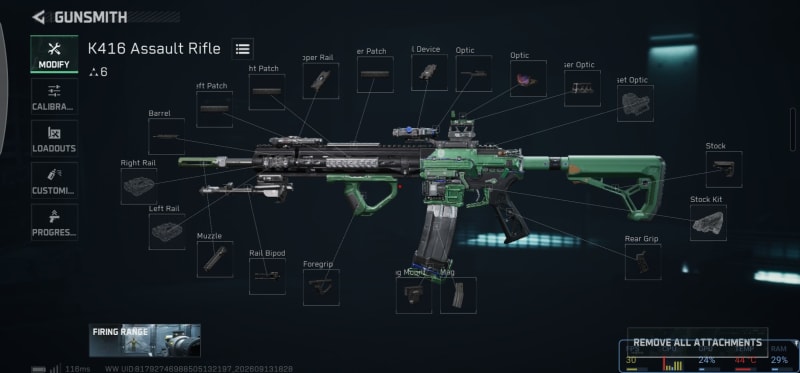 Build screenshot
