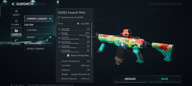Build screenshot