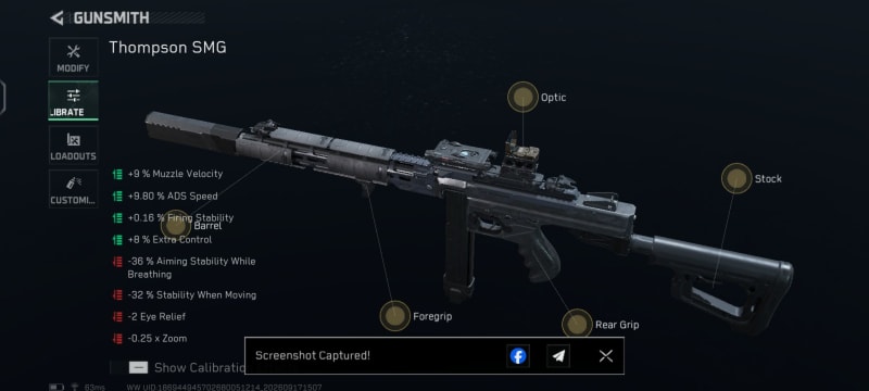 Build screenshot