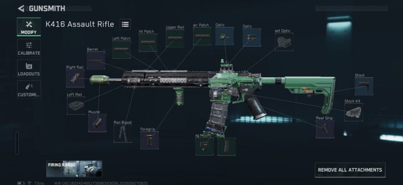 Build screenshot