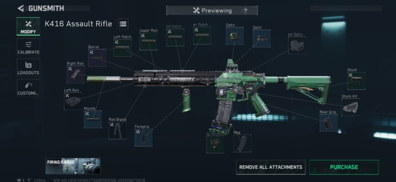 Build screenshot