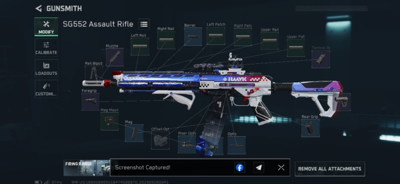 Build screenshot