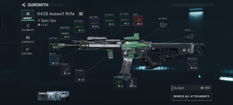 Build screenshot
