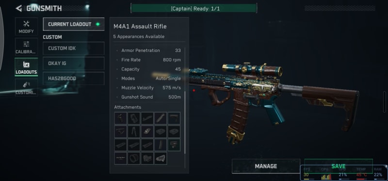 Build screenshot