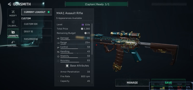Build screenshot