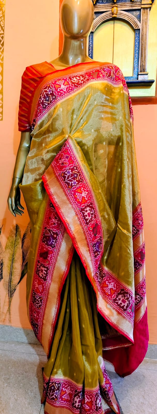 Silk saree with Patola Border