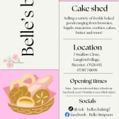 Belle's Bakes cake shed