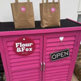 Jasmine at Flour and Fox cake shed