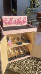 The pink whisk cake shed