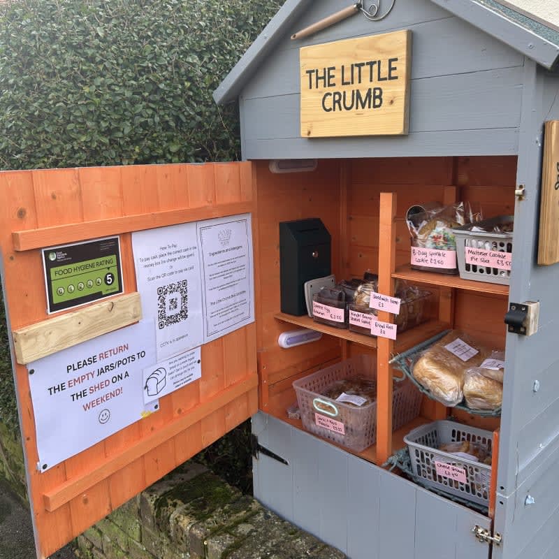 The Little Crumb Bakery cake shed