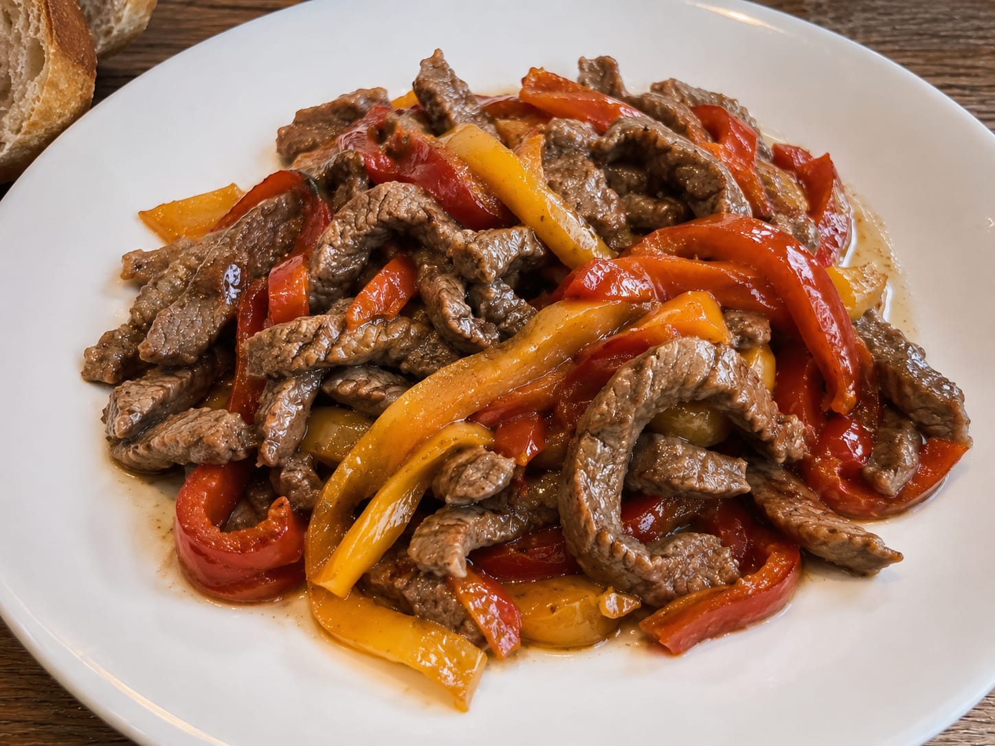Carne Straccetti di Manzo al Profumo di Peperoni Arrostiti