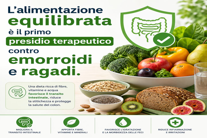 L'alimentazione equilibrata contro emorroidi e ragadi - Studio Dietologico de Franchis