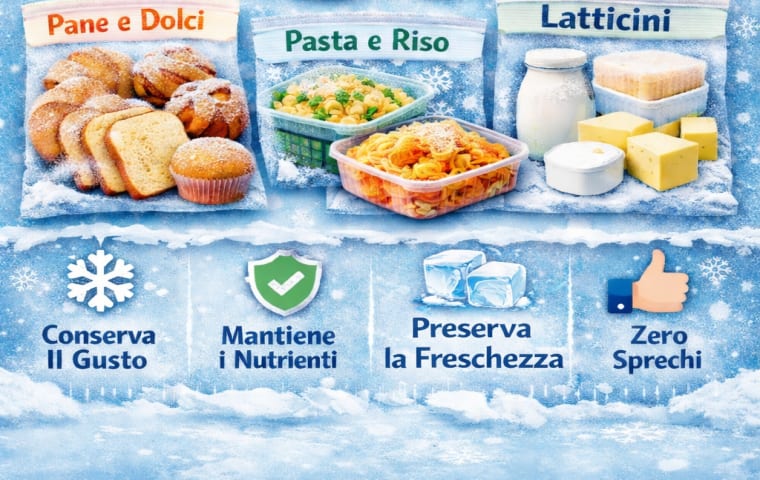 Tabella degli alimenti congelabili senza perdita di qualità - Studio Dietologico de Franchis