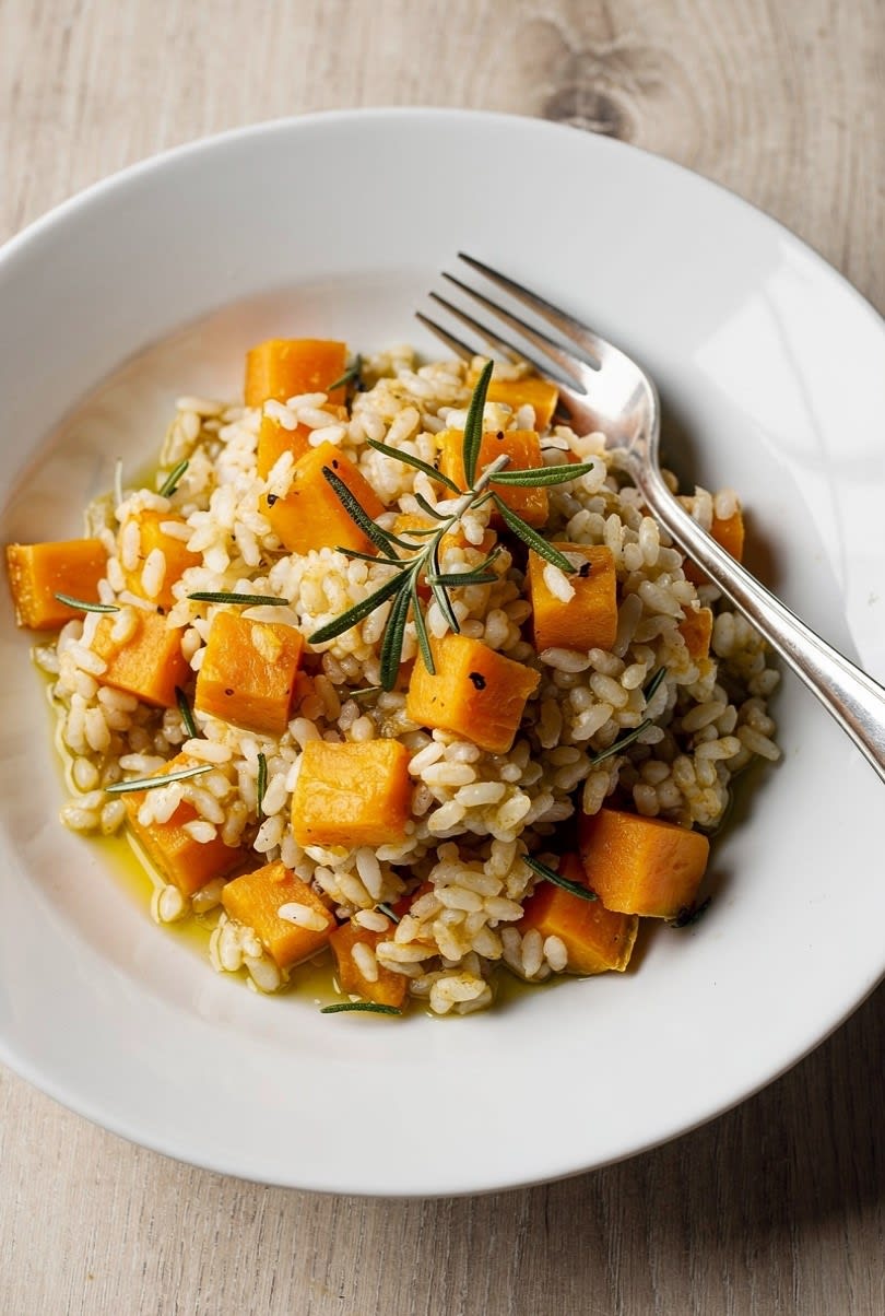 Riso Rustico con Zucca e Rosmarino