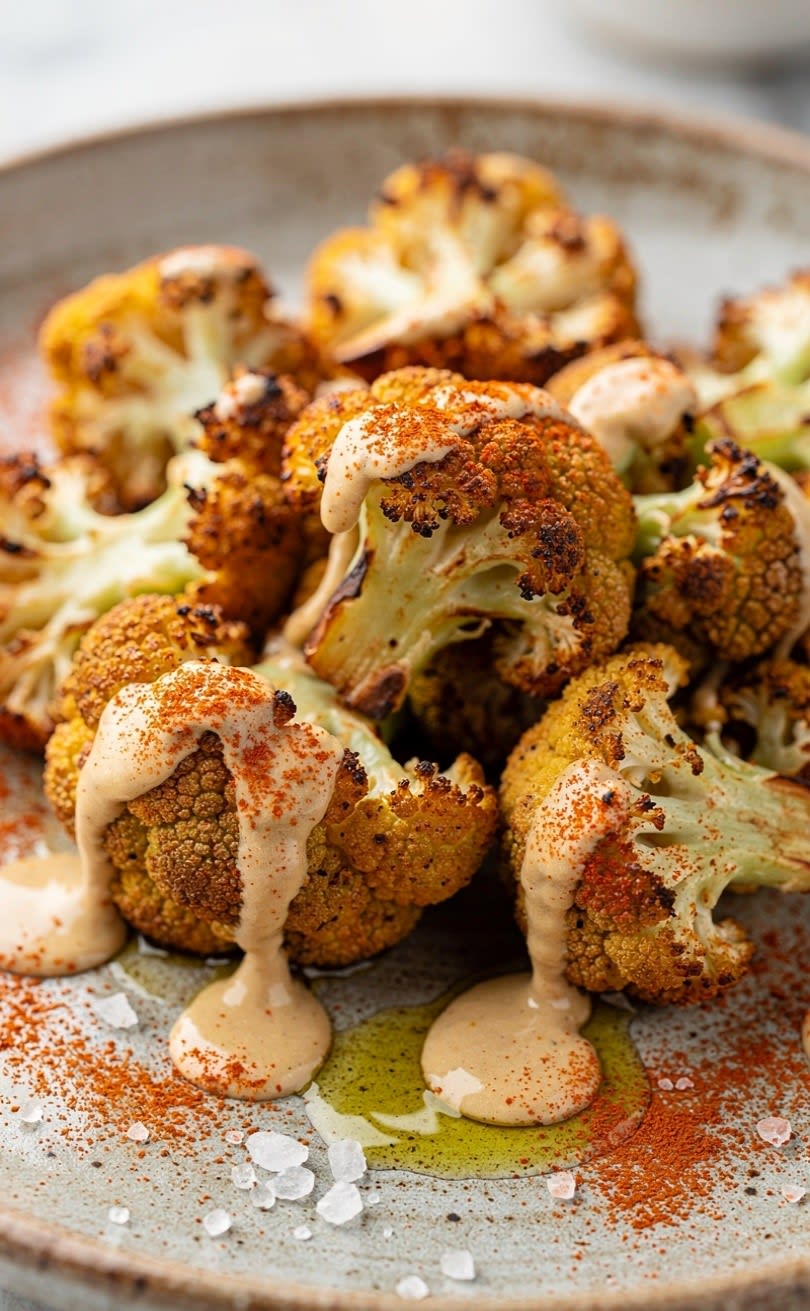 Tahina con Cavolfiore Croccante alla Paprika