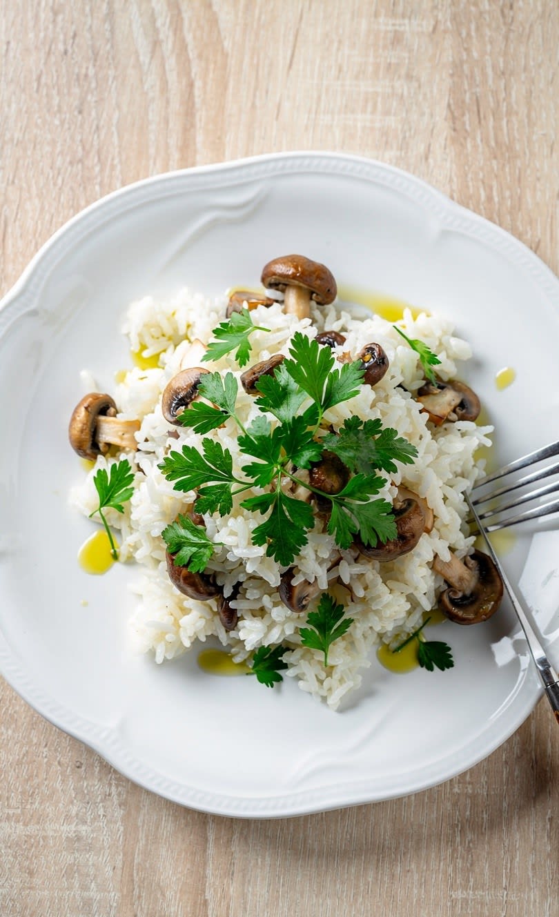 Riso con Funghi e Prezzemolo