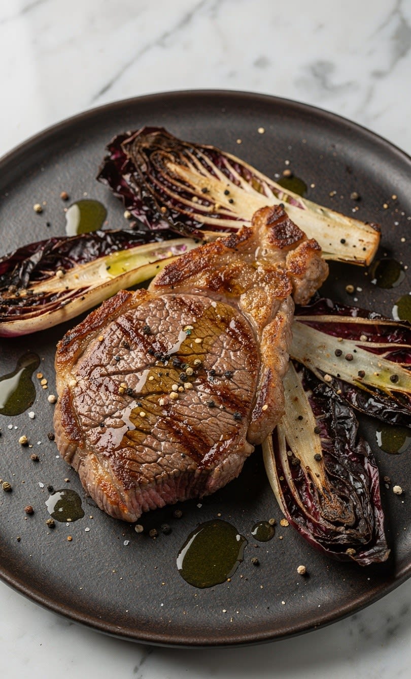 Cavallo (Fettina) con Radicchio in Friggitrice ad Aria