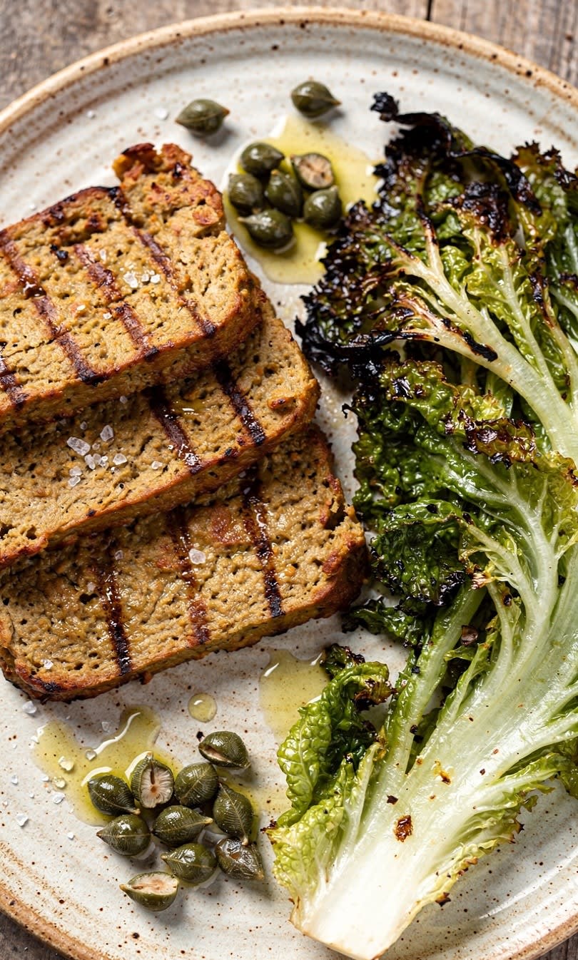 Seitan con Scarola e Capperi al Forno