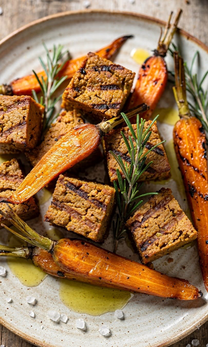Seitan con Carote al Rosmarino al Forno