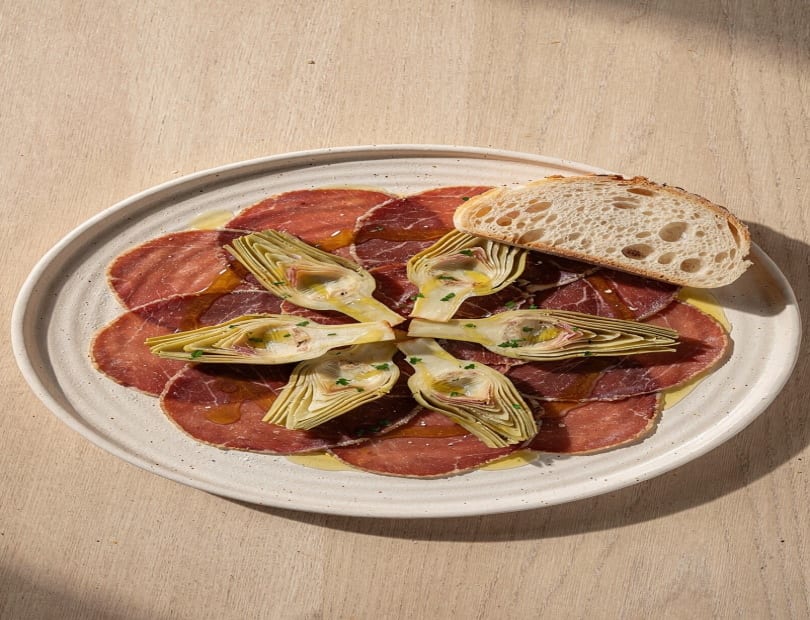 bresaola carciofi crudi limone ricetta