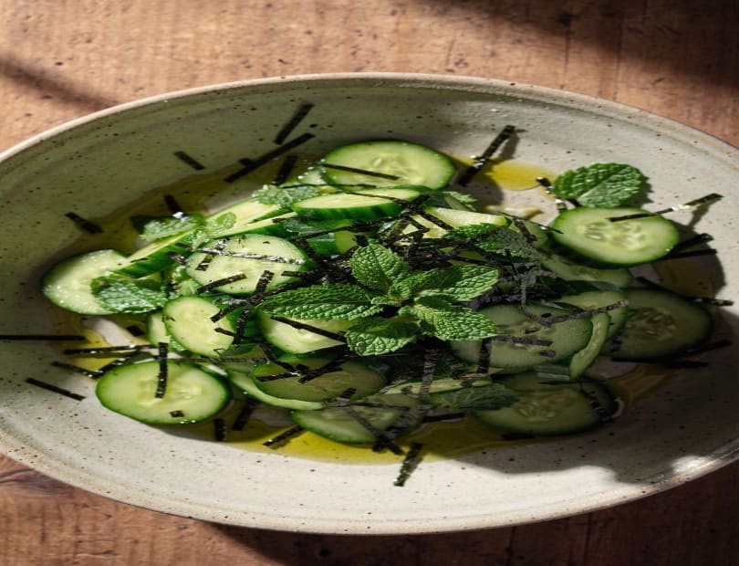 alghe nori cetrioli menta ricetta