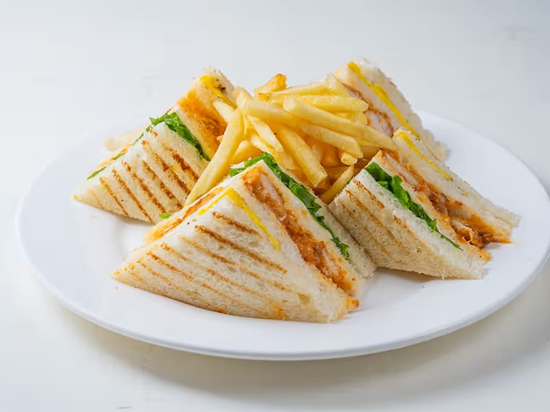 Chicken Sandwich with fries