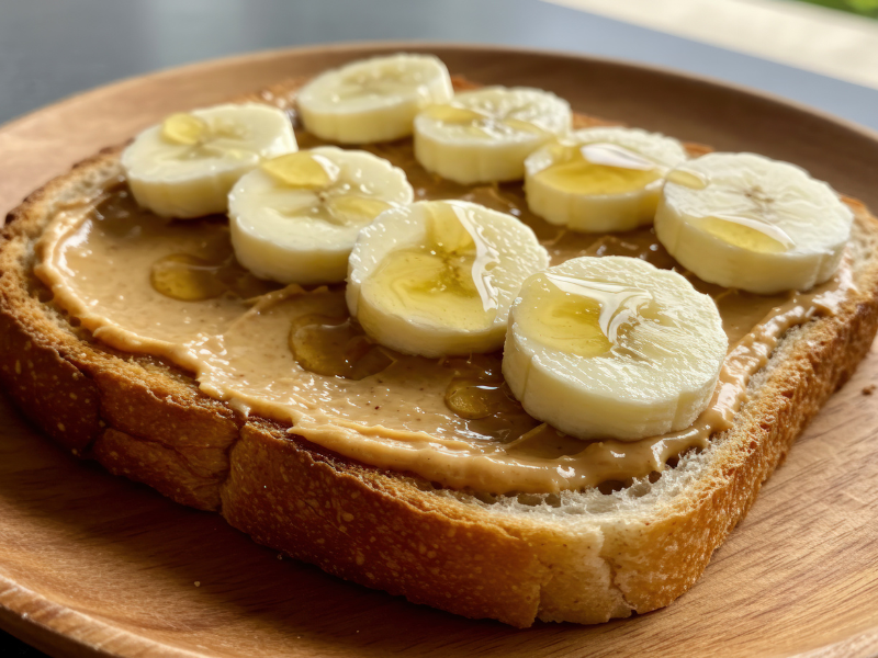 Zorpido Peanut Butter Toast with banana