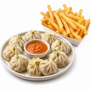 Momo + Fries Combo