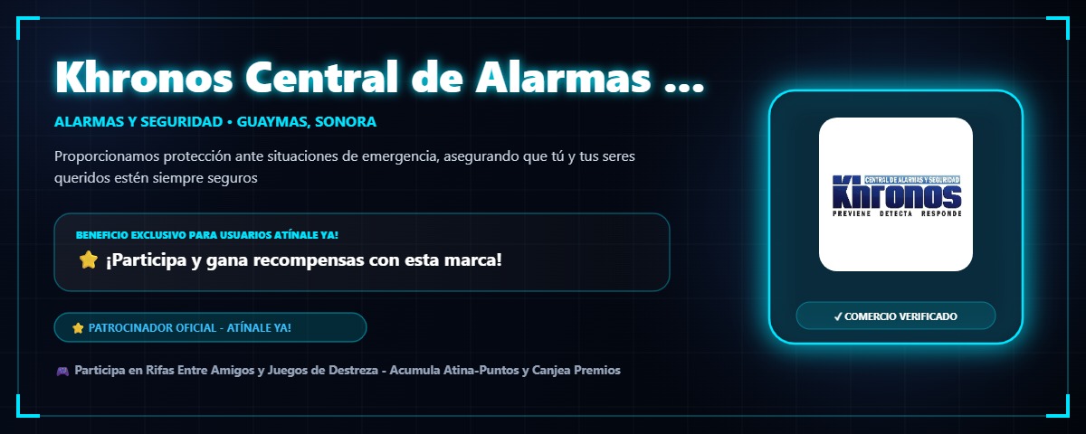 Banner promocional de Khronos Central de Alarmas y Seguridad