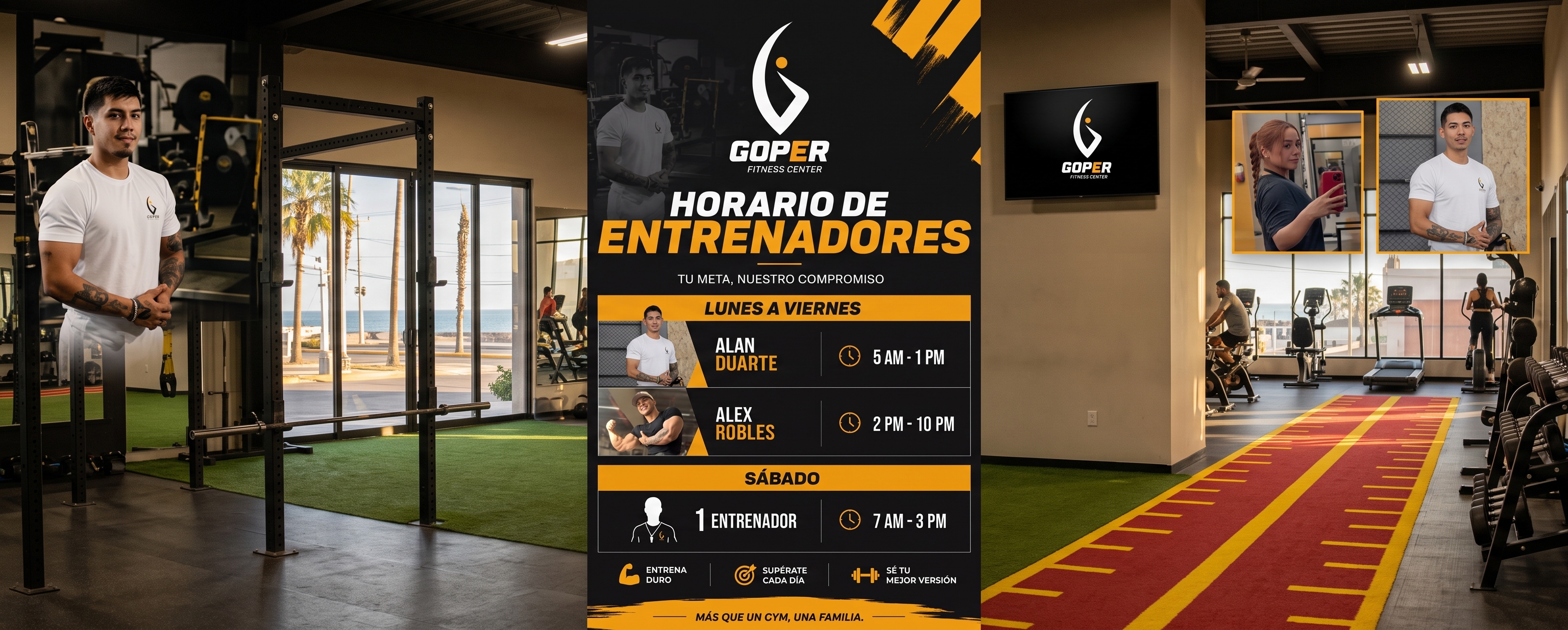 Banner promocional de GOPER Fitness Center