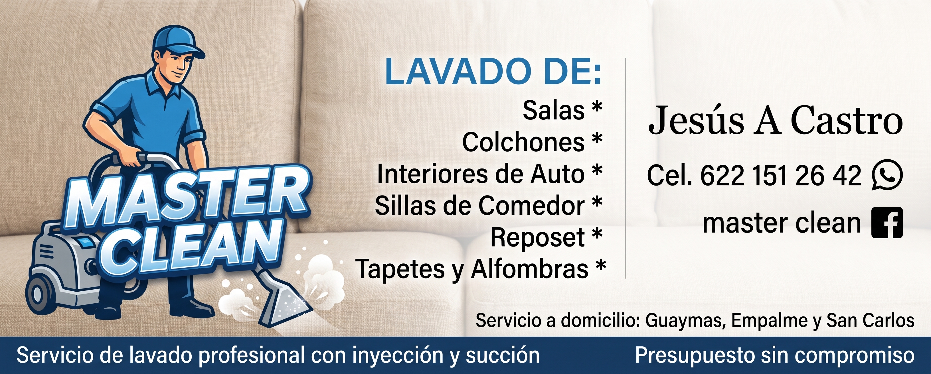 Banner promocional de Master CLEAN