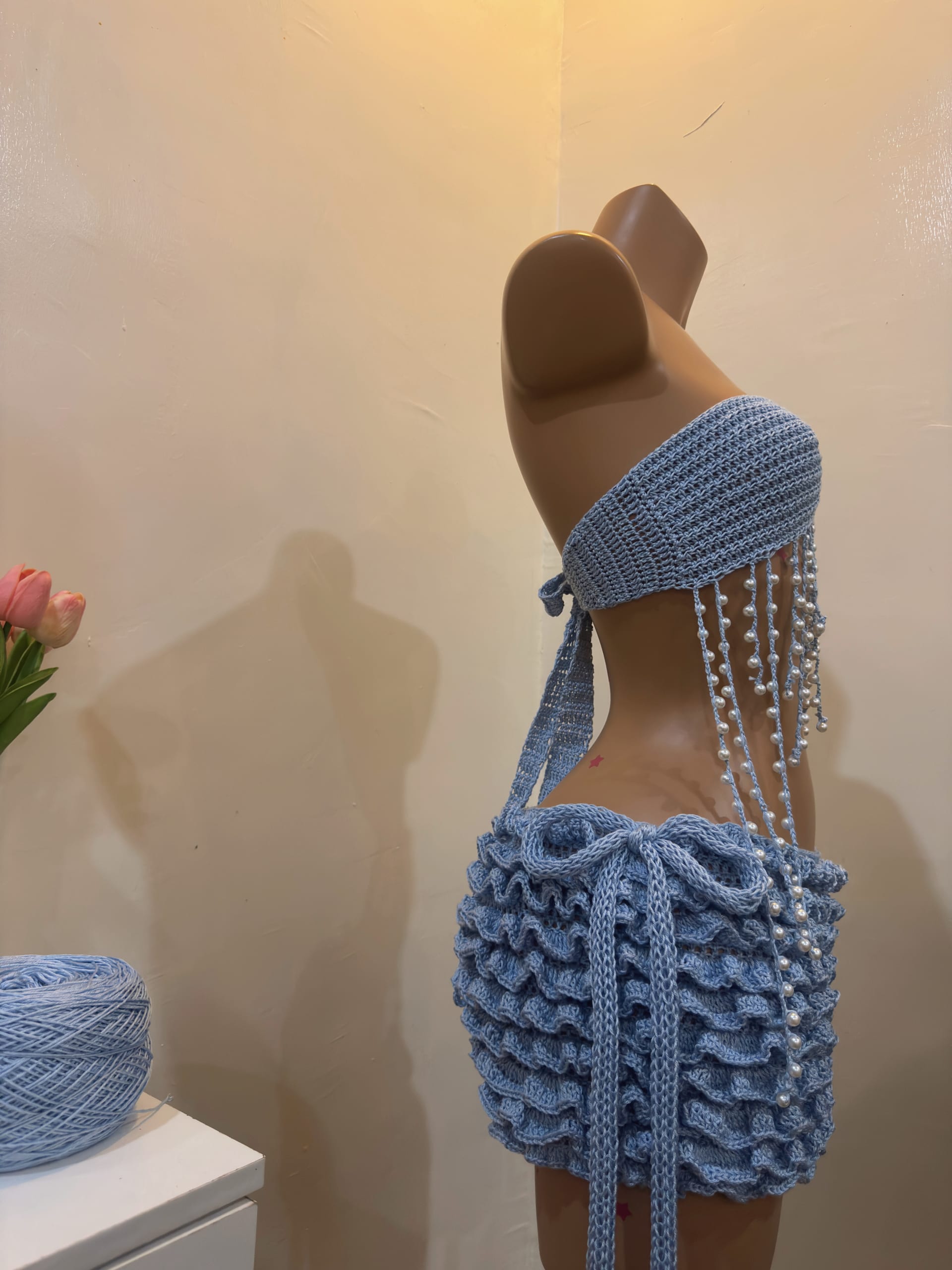 RUFFLE SKIRT co ord view 2