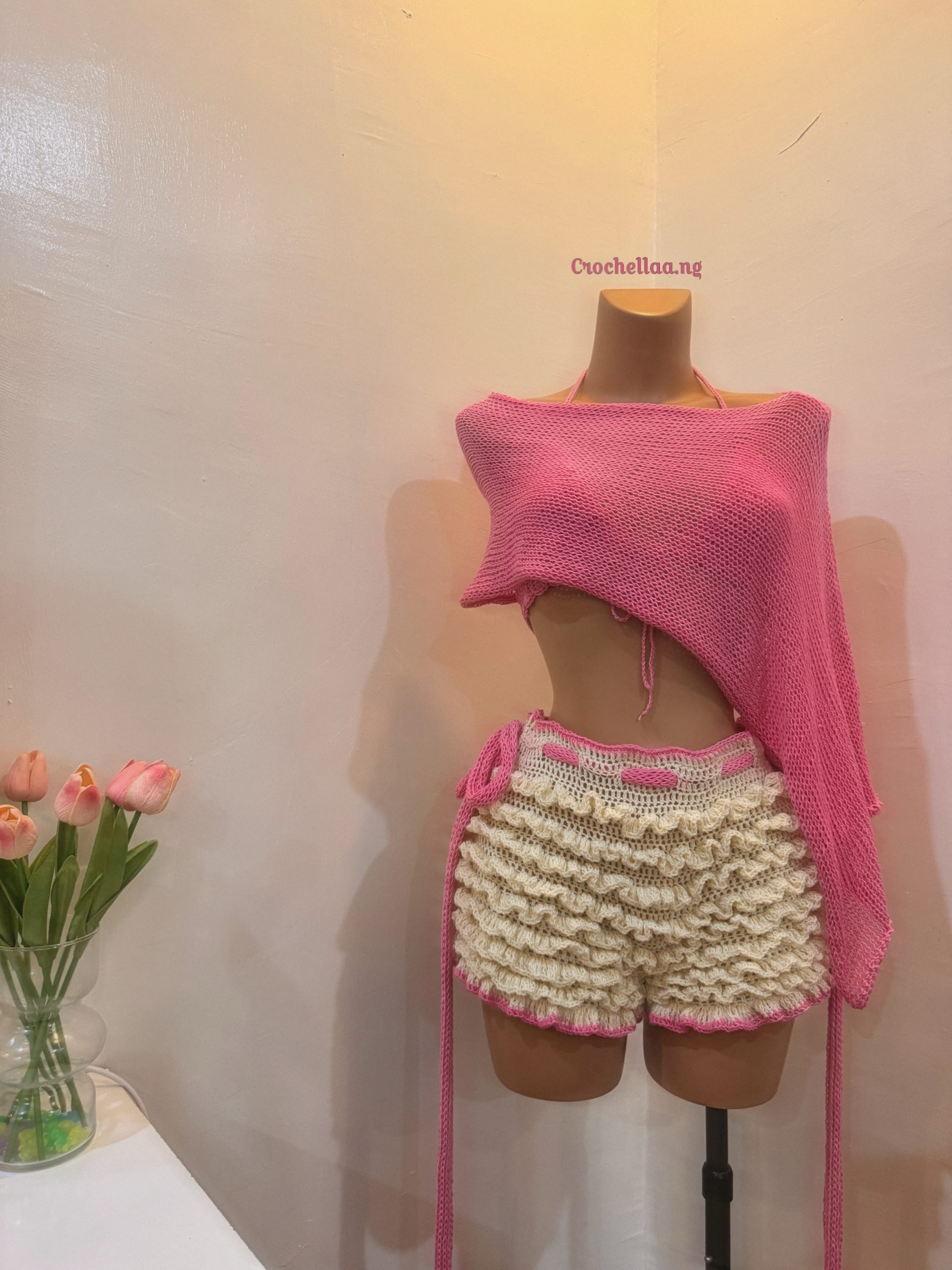 CROCHET THREE PIECE - Handmade crochet knitwear