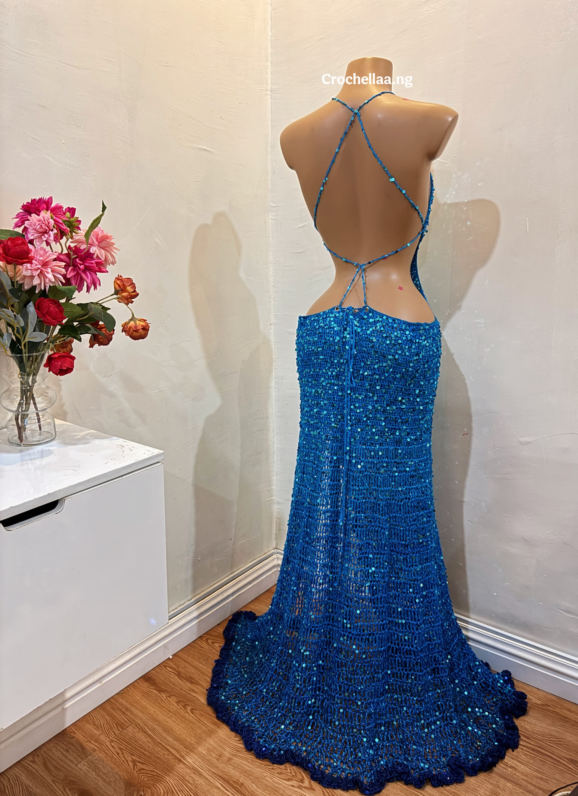 Crochellaa sequin dress - Handmade crochet knitwear